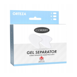 Cienki separator międzypalcowy CORBBY Gel Separator rozm. S