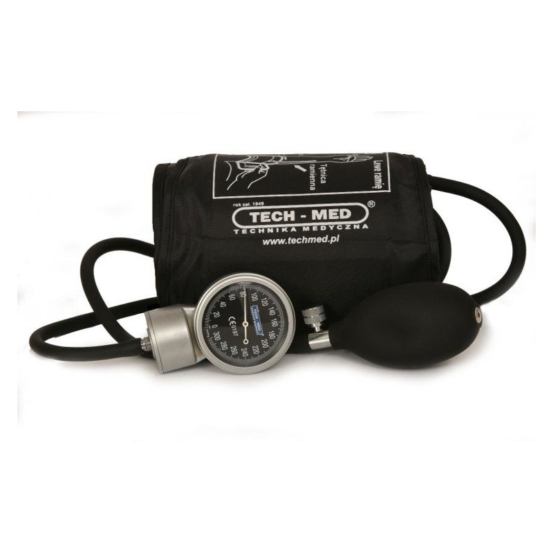 Ciśnieniomierz zegarowy TM-Z Czarny TECH-MED